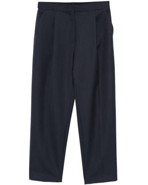Theory Tapered High-Rise Trousers - Blue