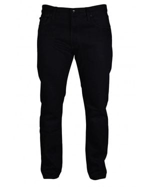 Off-White c/o Virgil Abloh Straight-Cut Jeans With Diagonal Stripes - Blau