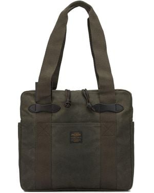 Filson Tin Cloth Medium Shoulder Bag - Black