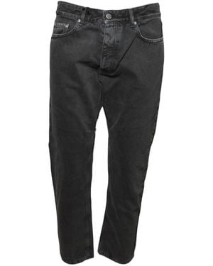 ICON DENIM Jeans De Mezclilla Con Iconos - Negro