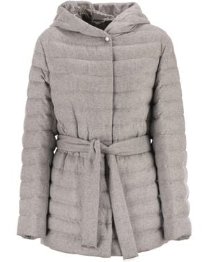 Herno Silk And Cashmere Kimono Jacket - Grau