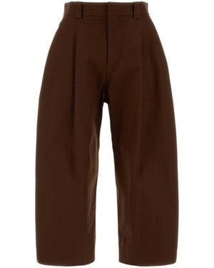 Balenciaga Barrel Trousers - Brown
