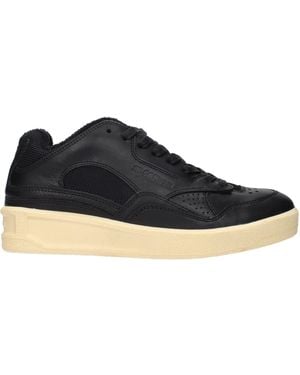 Jil Sander Sneakers For Leather, /Ecru - Blue