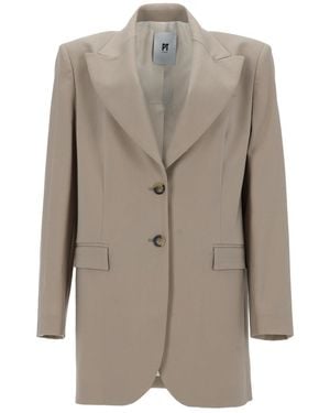 PT Torino Tailored Blazer Jacket - Natural