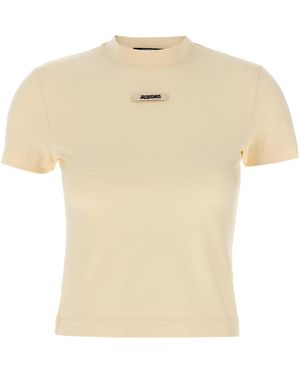 Jacquemus 'Le T Shirt Gros Grain' T -Shirt - Natur