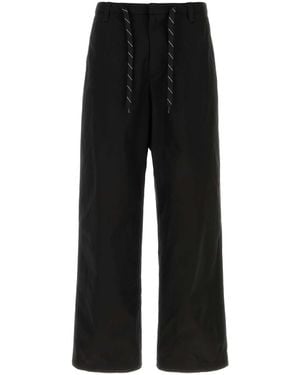 Balenciaga Black Cotton Wide-leg Pant