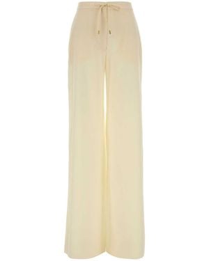 MM STUDIO Crisma Wool Wide-Leg Trousers - White