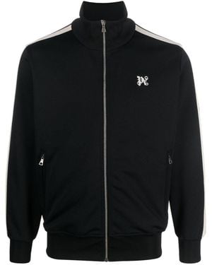 Palm Angels Monogram Classic Zipped Jacket - Black