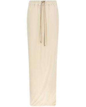 Rick Owens 'Pull On Pillar' Skirt - Natural