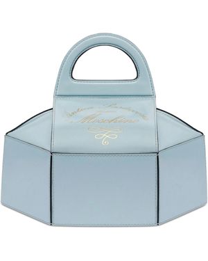 Moschino Tote Bag Mit Logo-Stempel - Blau