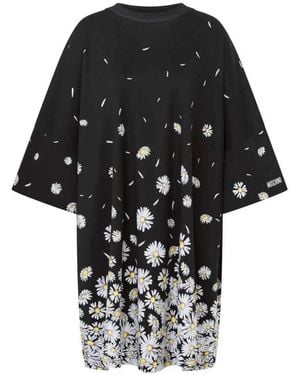 Moschino Embellished Stretch Crepe Dress - Black