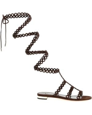 Aquazzura 'Infinity Chain Gladiator' Sandals - White