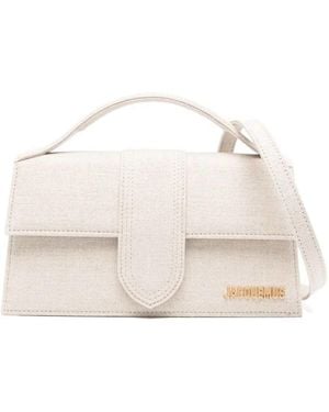 Jacquemus The Big Bambino Flap Tote Bag - Natural
