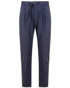 Herno Tech Fabric Trousers - Blue