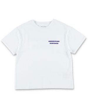 American Vintage Girls Graphic T-Shirt - White