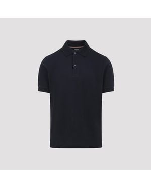 Paul Smith Emb Placket Polo - Black