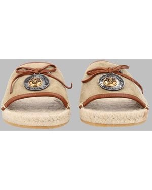 Versace 100% Leather Flats - Brown