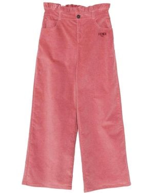 Fendi Corduro Trousers - Red