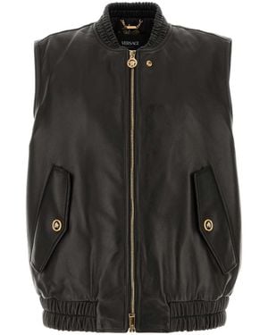 Versace Leather Jacket - Black
