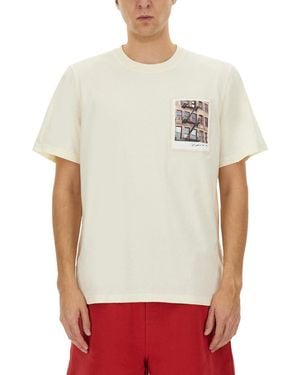 Helmut Lang "Postcard Building" T Shirt - White