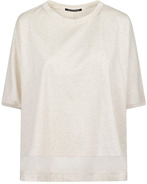 MIZUIRO Cotton T Shirt - White