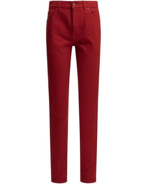 Chloé Straight-Leg Jeans - Red