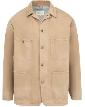 Maison Margiela Cotton Sports Jacket - Natural