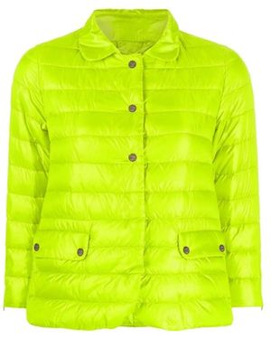 Herno Crop-Sleeve Down Jacket - Yellow