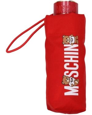 Moschino Supermini Regenschirm Damen Polyester Rot