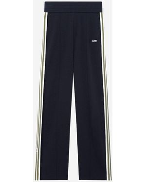 Autry Viscose Knit Jogging Pants - Blue