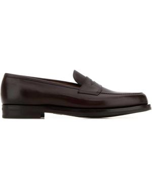 Edward Green Chocolate Leather Pimlico Loafers - Brown