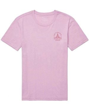 COTOPAXI Llama map organisches T -Shirt - Pink