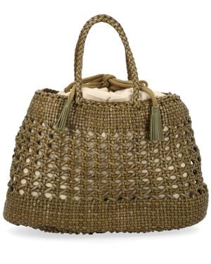 Dragon Diffusion Handbag Santa Cano - Metallic