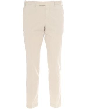 PT01 Pants Master, Flat Front, Diagonal Pockets, Flap Back Pockets, Finished - Natural
