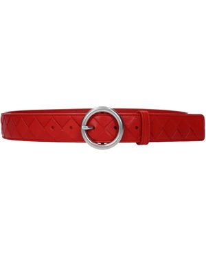 Bottega Veneta Cinture Donna Pelle Rosso - Red