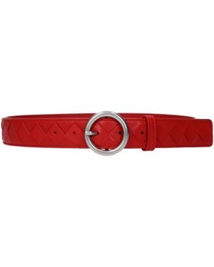 Bottega Veneta Cinture Donna Pelle Rosso - Red