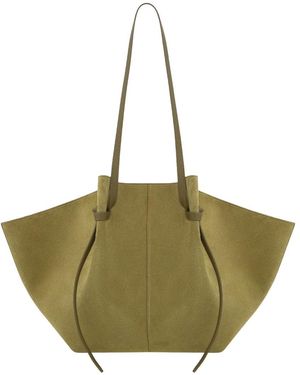 Yuzefi Large Suede Tote Bag - Green