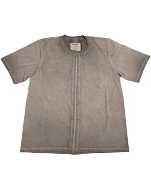Uma Wang T-Shirt mit detaillierten Nähten - Grau