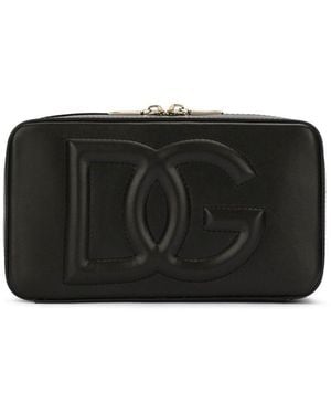 Dolce & Gabbana Dg Logo Leather Camera Bag - Black