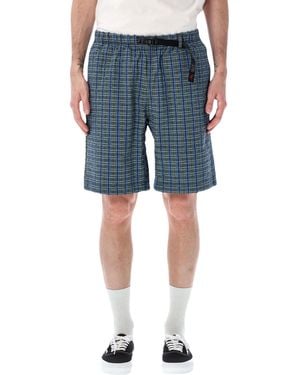Gramicci Plaid Seersucker O.G. Shorts - Blue