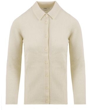 Not Shy Niet Verlegen Shirts Beige - Wit
