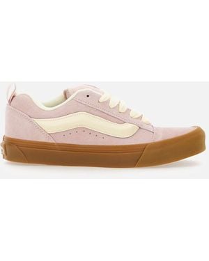 Vans Knu Skool Pink Sneakers - Wit
