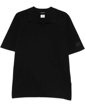 C.P. Company Knitwear Polo Collar - Black