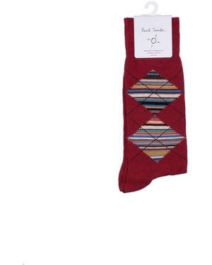 Paul Smith Herensokken Argyle - Rood