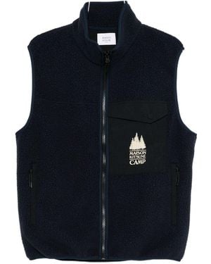Maison Kitsuné Fleece Vest - Blue
