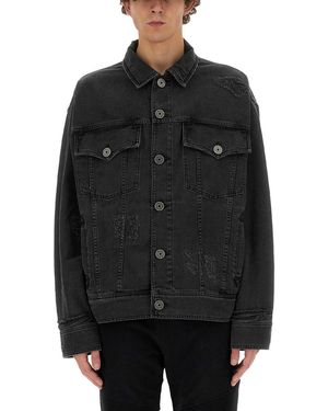 Balmain Denim Jas - Zwart