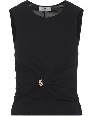 Elisabetta Franchi Sleeveless Top - Black