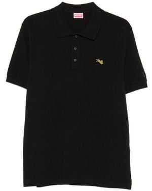 KENZO Gots Cotton Polo Shirt - Black