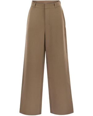 Max Mara Max Mara Merlot Jersey Trousers - Natural