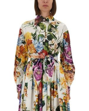 Dolce & Gabbana Floral Crop Shirt - Multicolour